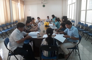 Quang cảnh họp Công đoàn Thư viện tỉnh 6 tháng đầu năm